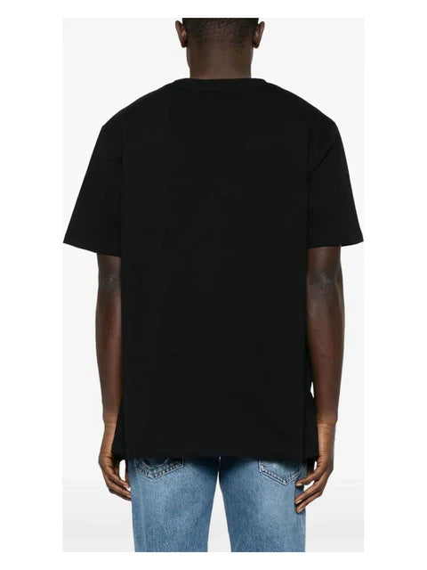 BALMAIN FLOCKED LETTER LOGO T-SHIRT